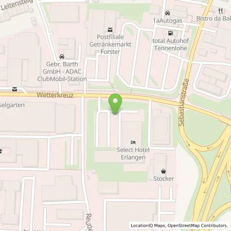 Standortübersicht der Tankstelle Tesla Germany GmbH in 91058 Erlangen