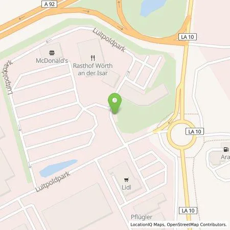 Standortübersicht der Tankstelle Tesla Germany GmbH in 84109 Wörth an der Isar