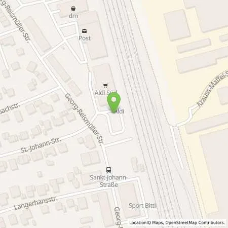 Standortübersicht der Tankstelle ALDI SÜD in 80999 München