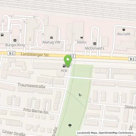 Standortübersicht der Tankstelle SWM Versorgungs GmbH in 81241 München