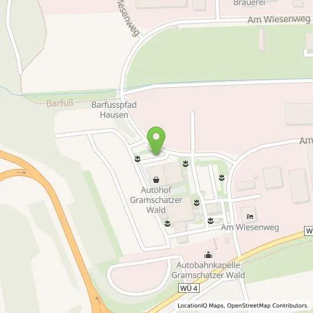 Standortübersicht der Tankstelle Tesla Germany GmbH in 97262 Hausen bei Würzburg