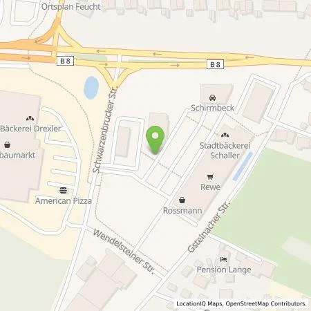 Standortübersicht der Tankstelle Tesla Germany GmbH in 90537 Feucht