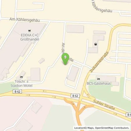 Standortübersicht der Tankstelle Tesla Germany GmbH in 98544 Zella-Mehlis