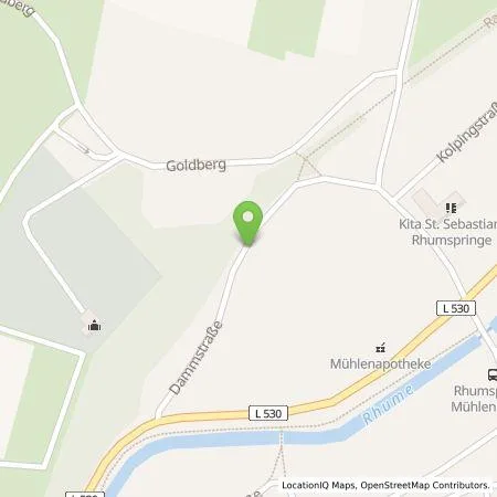 Standortübersicht der Tankstelle Holger Schmiedekind in 37434 Rhumspringe