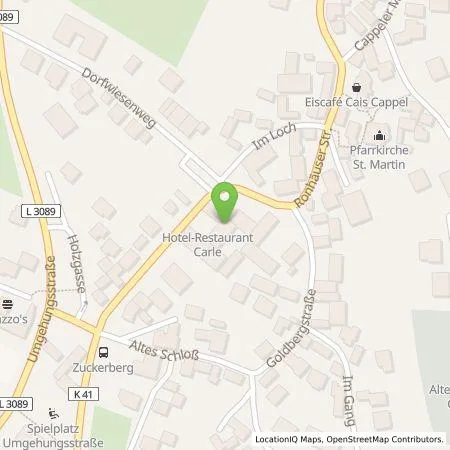 Standortübersicht der Tankstelle Hotel Carle in 35043 Marburg