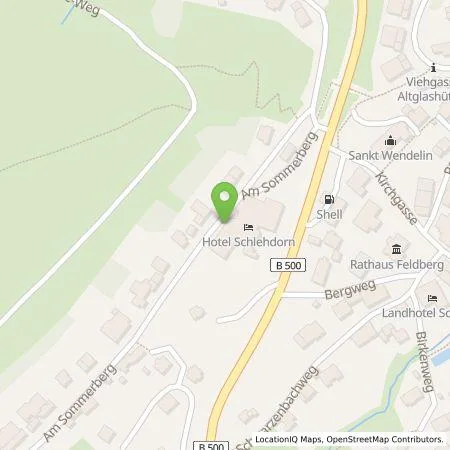 Standortübersicht der Tankstelle Schlehdorn GmbH in 79868 Feldberg