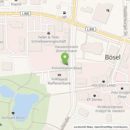 Standortübersicht der Tankstelle Rainer Behrens in 26219 Bösel