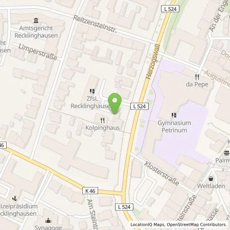 Standortübersicht der Tankstelle Becky´s Kolpinghaus GbR in 45657 Recklinghausen