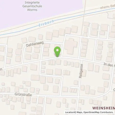 Standortübersicht der Tankstelle Silvia Bertz in 67551 Worms