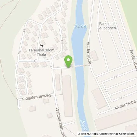 Standortübersicht der Tankstelle Ferienhausdorf Thale GmbH & Co. KG in 06502 Thale