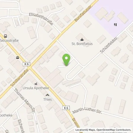 Standortübersicht der Tankstelle Volksbank Marl-Recklinghauen eG in 45768 Marl