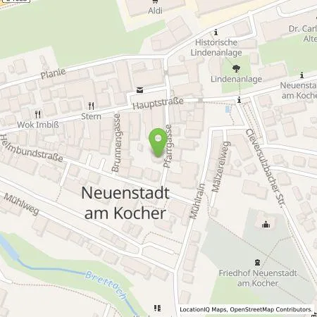 Standortübersicht der Tankstelle Günther GmbH in 74196 Neuenstadt