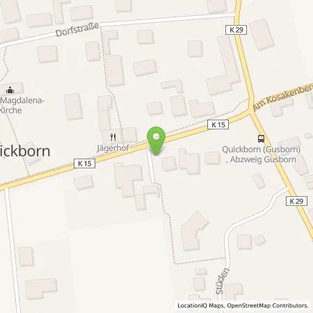 Standortübersicht der Tankstelle EVE Energieversorgung Elbtalaue GmbH in 29476 Gusborn