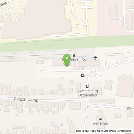 Standortübersicht der Tankstelle EVE Energieversorgung Elbtalaue GmbH in 29451 Dannenberg