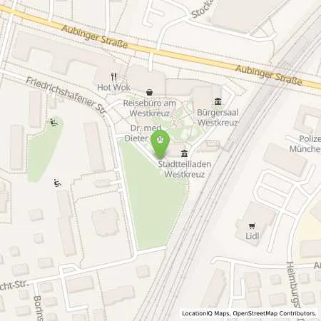 Standortübersicht der Tankstelle SWM Versorgungs GmbH in 81243 München