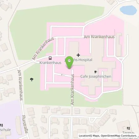 Standortübersicht der Tankstelle Josephs-Hospital Warendorf in 48321 Warendorf