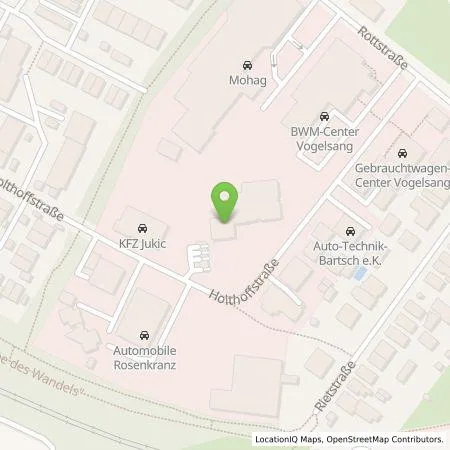 Standortübersicht der Tankstelle Vogelsang Automobile GmbH & Co. KG in 45659 Recklinghausen