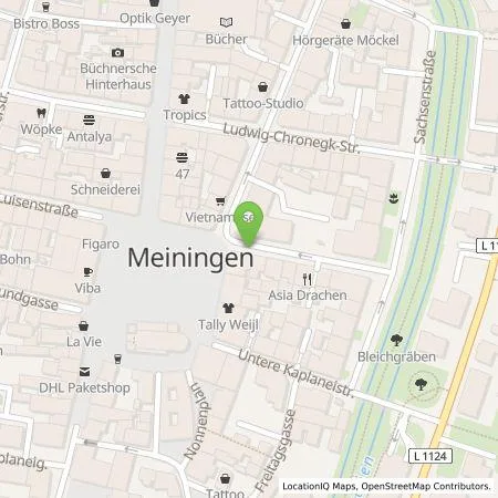 Standortübersicht der Tankstelle SWM Mobilität GmbH in 98617 Meiningen