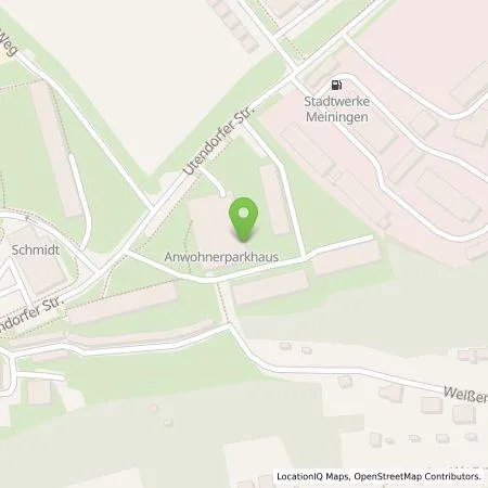 Standortübersicht der Tankstelle SWM Mobilität GmbH in 98617 Meiningen