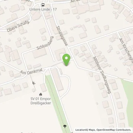 Standortübersicht der Tankstelle SWM Mobilität GmbH in 98617 Meiningen /OT Dreißigacker