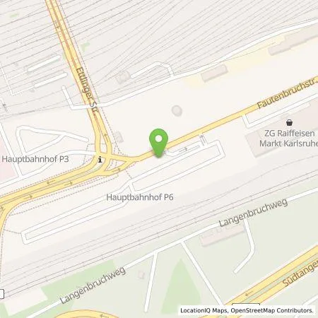 Standortübersicht der Tankstelle Karlsruher Fächer GmbH in 76137 Karlsruhe