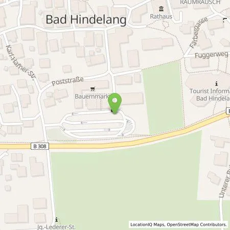 Standortübersicht der Tankstelle Elektrizitätswerk Hindelang eG in 87541 Bad Hindelang