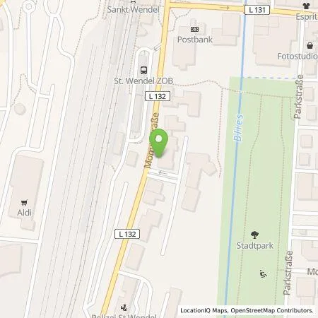 Standortübersicht der Tankstelle SSW-Stadtwerke St. Wendel GmbH & Co. KG in 66606 St. Wendel