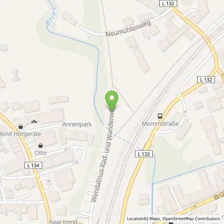 Standortübersicht der Tankstelle SSW-Stadtwerke St. Wendel GmbH & Co. KG in 66606 St. Wendel