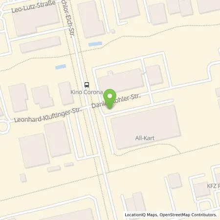 Standortübersicht der Tankstelle Allgäuer Hallenkartbahn GmbH in 87600 Kaufbeuren