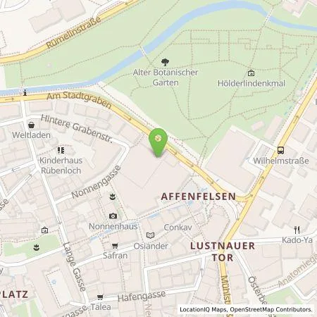 Standortübersicht der Tankstelle ecowerk e-charge GmbH in 72070 Tübingen