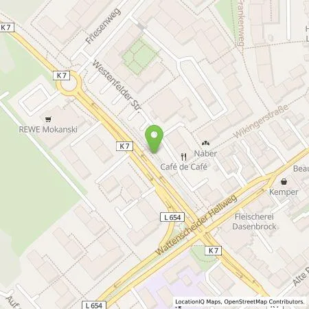 Standortübersicht der Tankstelle eze.network GmbH in 44867 Bochum