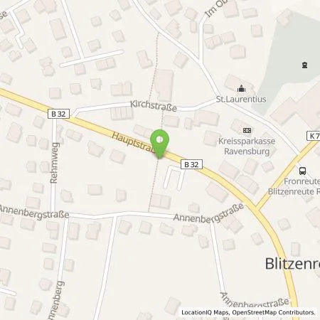 Standortübersicht der Tankstelle EnBW mobility+ AG und Co.KG in 88273 Fronreute