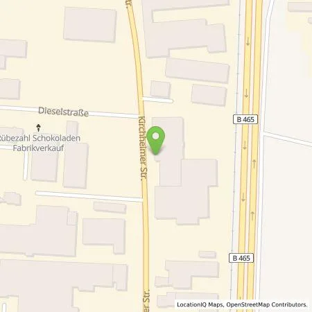 Standortübersicht der Tankstelle Russ Jesinger Automobile GmbH & Co. KG in 73265 Dettingen unter Teck