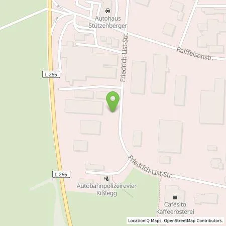 Standortübersicht der Tankstelle EnBW mobility+ AG und Co.KG in 88353 Kißlegg