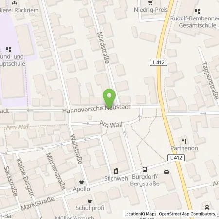 Standortübersicht der Tankstelle Avacon AG in 31303 Burgdorf