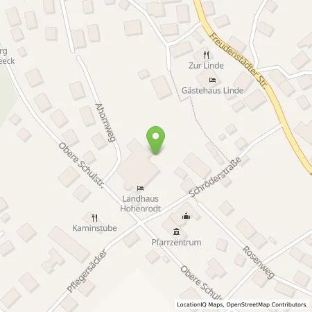 Standortübersicht der Tankstelle Wellnesshotel Hohenrodt Inhaber Werner Jung (Einzelunternehmen) in 72290 Loßburg