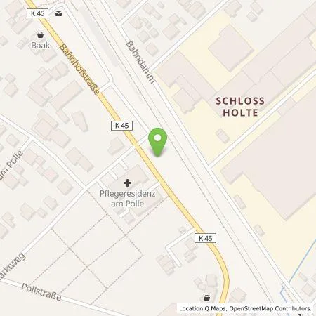 Standortübersicht der Tankstelle Westfalen Weser Ladeservice GmbH in 33758 Schloß Holte-Stukenbrock