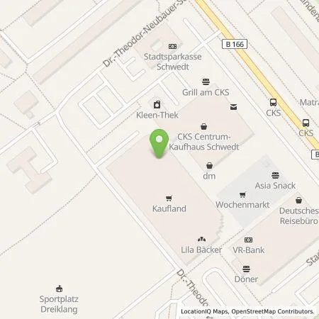 Standortübersicht der Tankstelle Kaufland Dienstleistung GmbH & Co. KG in 16303 Schwedt /Oder