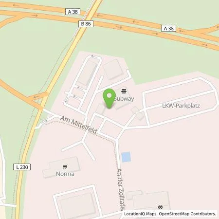 Standortübersicht der Tankstelle Tesla Germany GmbH in 06526 SANGERHAUSEN (OBERROEBLINGEN)