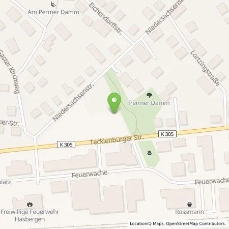 Standortübersicht der Tankstelle Stadtwerke Lengerich GmbH in 49205 Hasbergen