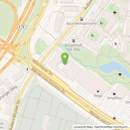 Standortübersicht der Tankstelle Elektrizitätsversorgungsunternehmen der Gemeinde Gochsheim in 91052 Erlangen