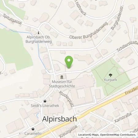 Standortübersicht der Tankstelle EnBW Ostwürttemberg DonauRies AG in 72275 Alpirsbach