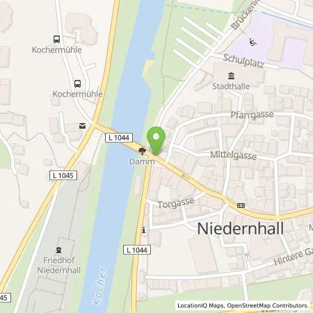 Standortübersicht der Tankstelle EnBW Ostwürttemberg DonauRies AG in 74676 Niedernhall