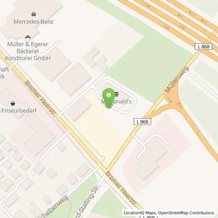 Standortübersicht der Tankstelle AVIA Plus Weser Ems GmbH in 26135 Oldenburg