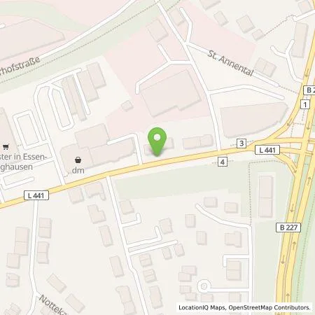 Standortübersicht der Tankstelle eze.network GmbH in 45134 Essen