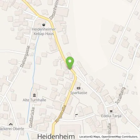 Standortübersicht der Tankstelle Wattif Europe GmbH in 91719 Heidenheim