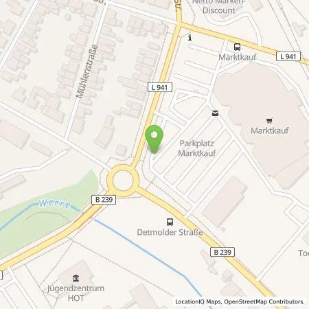 Standortübersicht der Tankstelle Marktkauf EHG Rhein-Ruhr mbH in 32791 Lage