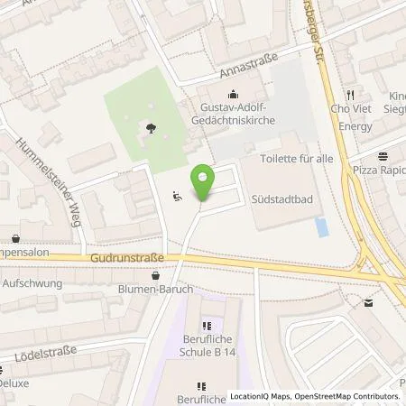 Standortübersicht der Tankstelle N-ERGIE Aktiengesellschaft in 90461 Nürnberg