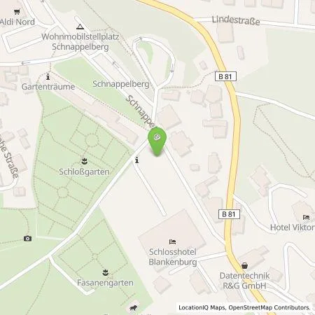 Standortübersicht der Tankstelle Stadtwerke Blankenburg GmbH in 38889 Blankenburg (Harz)