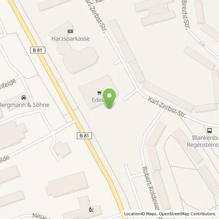 Standortübersicht der Tankstelle Stadtwerke Blankenburg GmbH in 38889 Blankenburg (Harz)